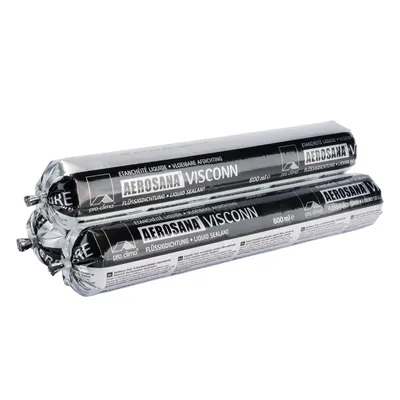 AEROSANA VISCONN 600 ml MUSTA Tiivistyspinnoite kalvopakkaus 12 kpl/ltk
